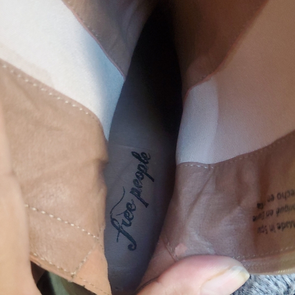 Free People Essential Chelsea Leather Boots Mildly Distressed Cream Size 38 - Picture 8 of 12